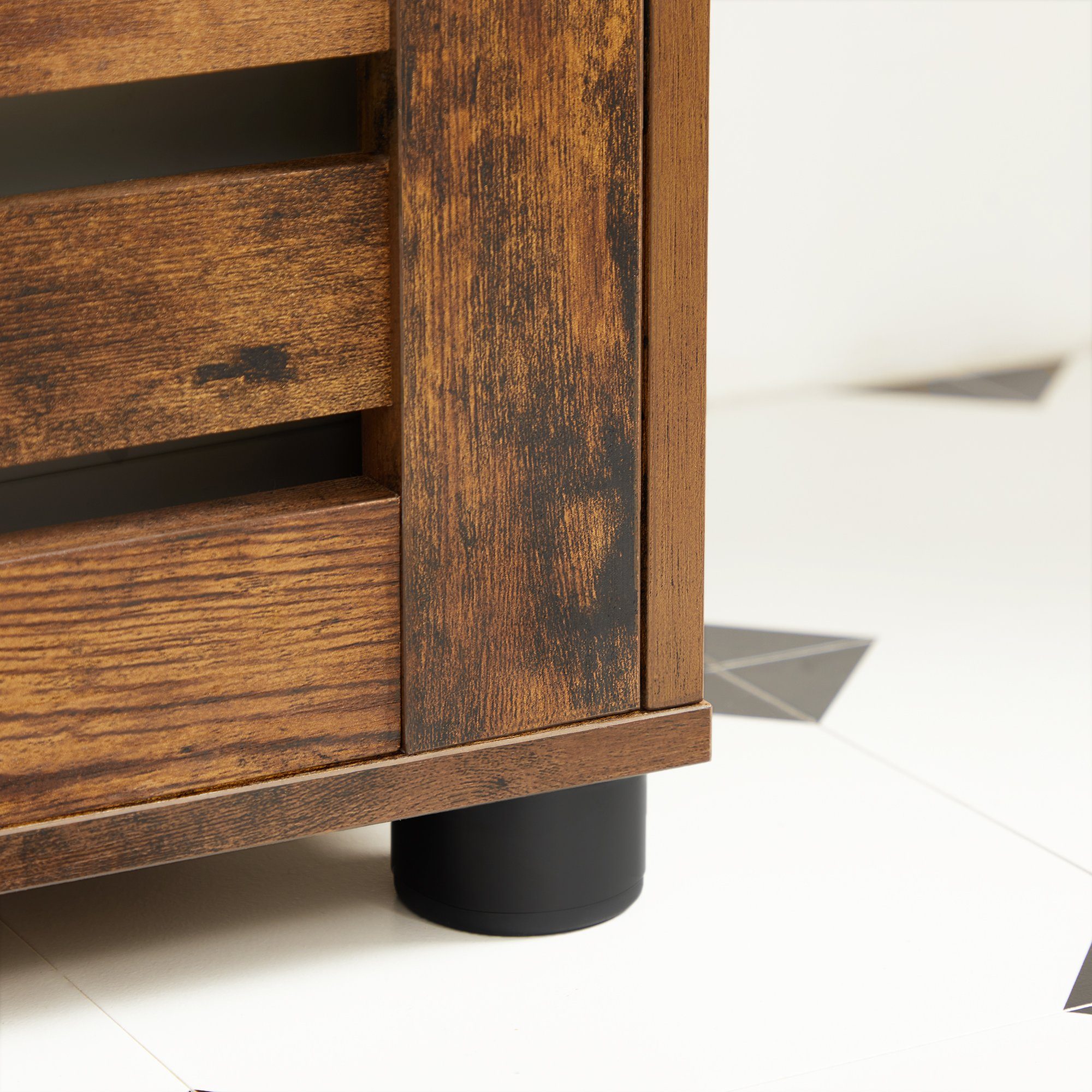 VASAGLE Badkommode Badezimmerschrank, höhenverstellbare Ablagen