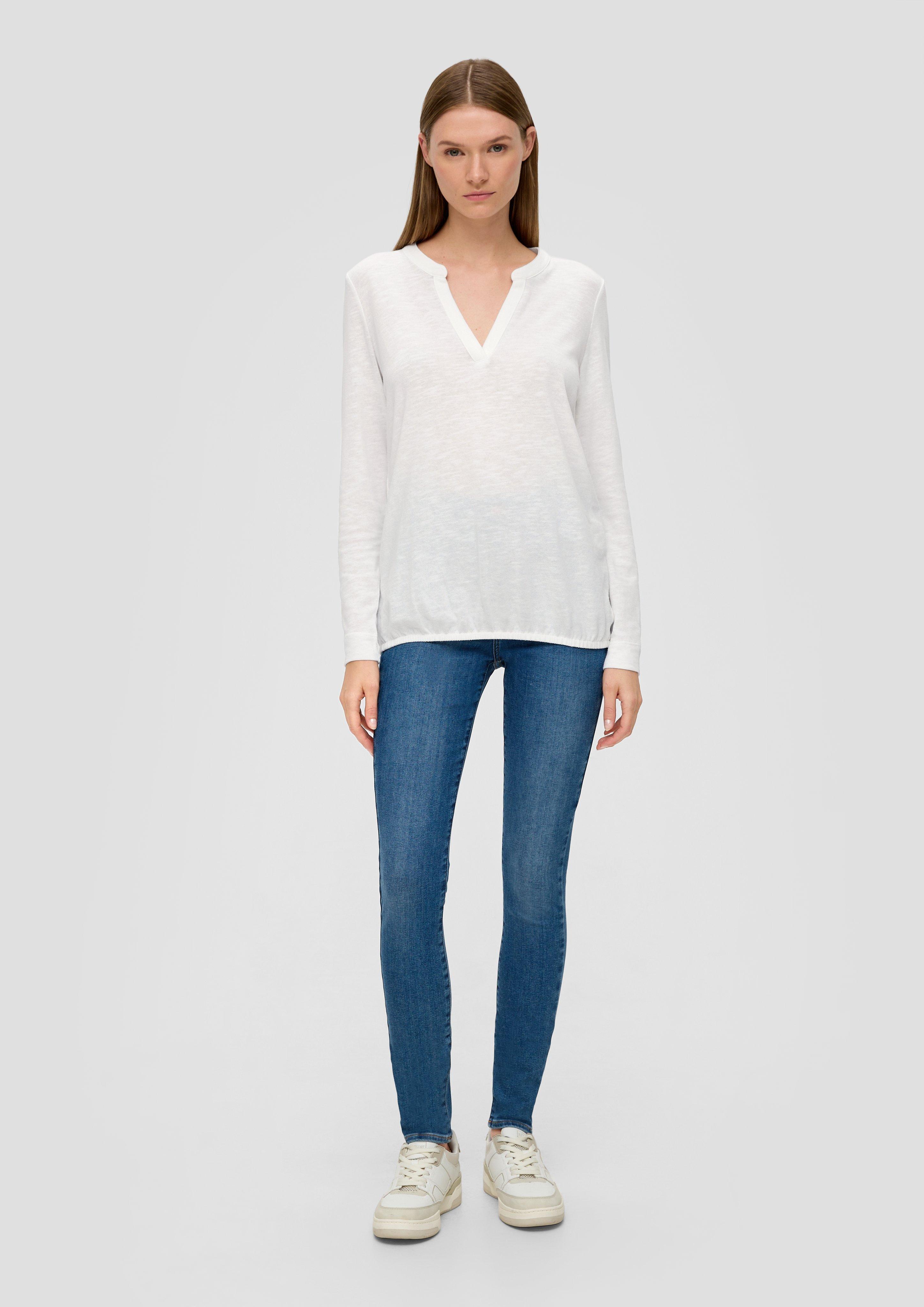 Longsleeve mit Flammgarnstruktur  2138228-0210