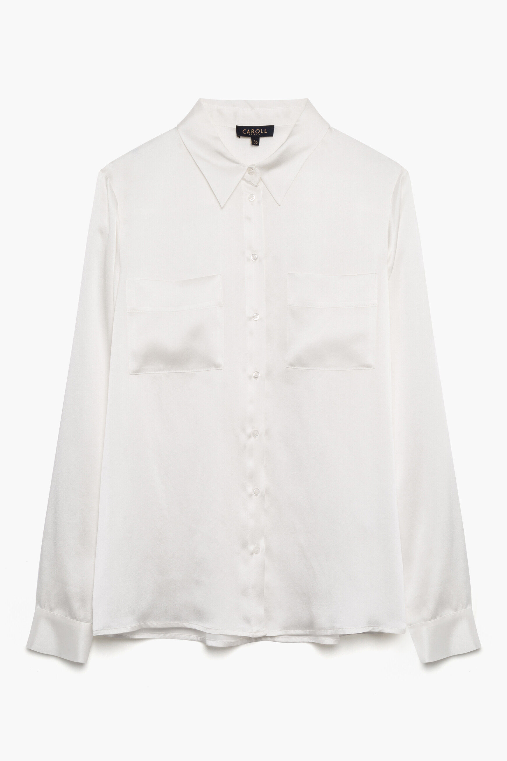 chemise jeanne b en soie ivoire femme