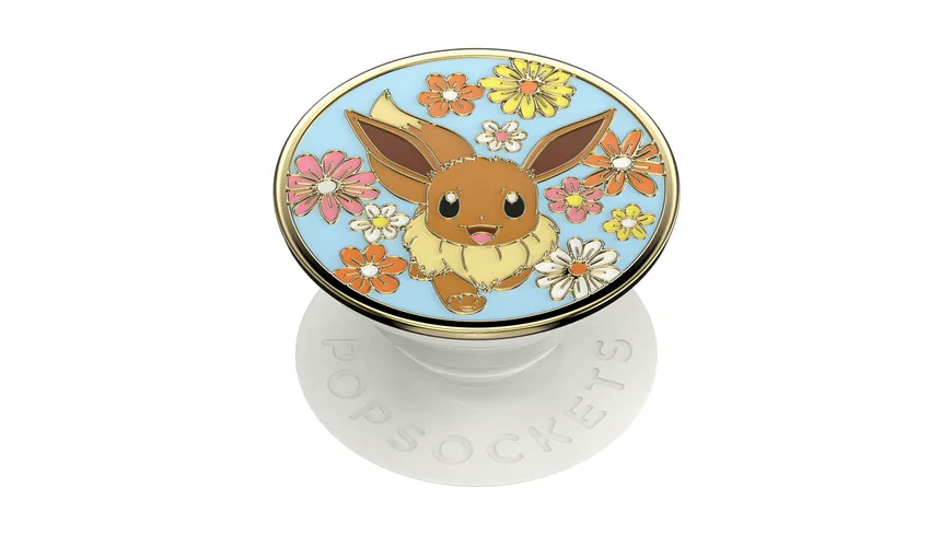 PopGrip - ausziehbarer Handy-Griff Handyhalter - Pokémon Enamel Floral Eevee