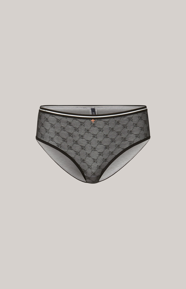 Panty in Light Grey Melange/Black