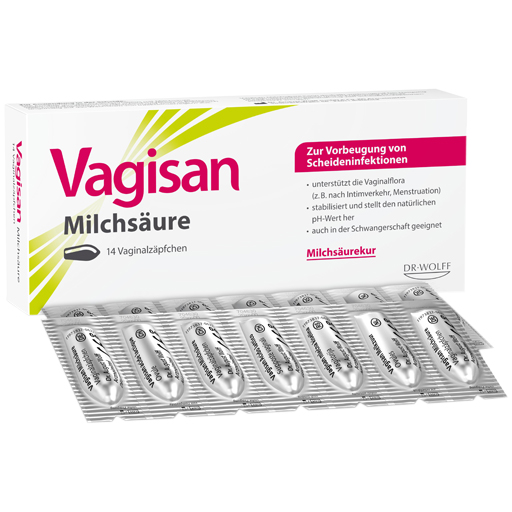 VAGISAN Milchsäure Vaginalzäpfchen  14 St  Vaginalsuppositorien