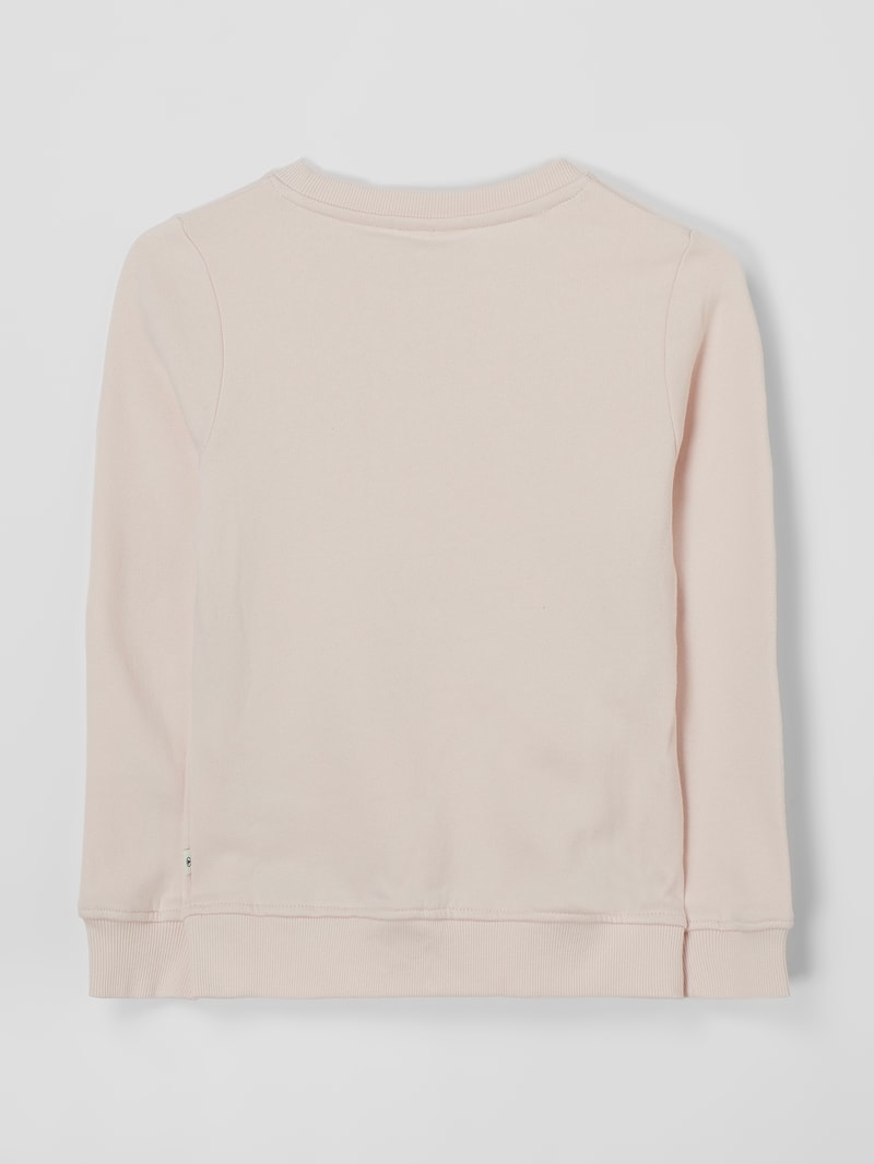Sweatshirt mit Message in hellrosa