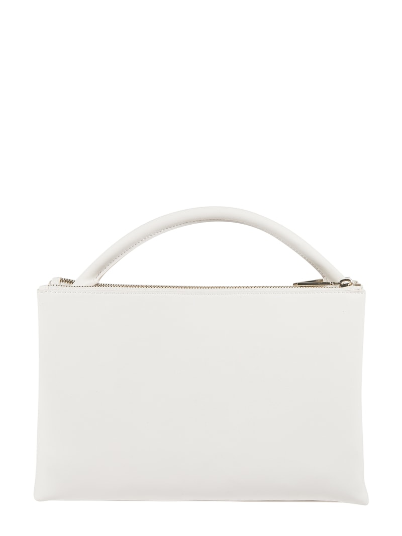 Handtasche in Leder-Optik in ecru
