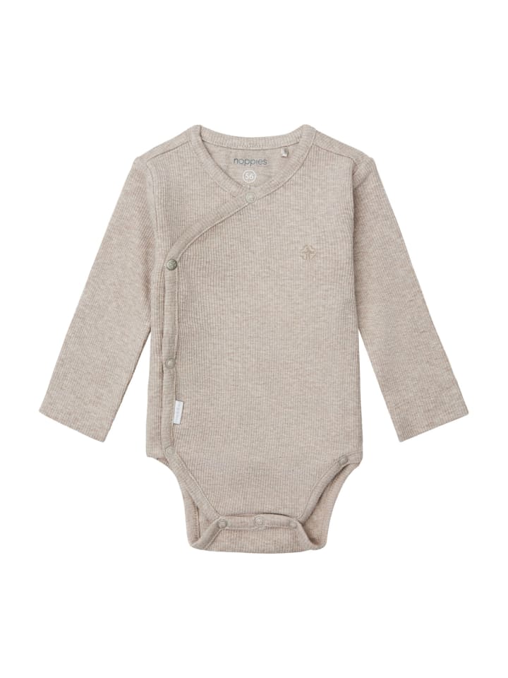 Noppies Strampler Nino in Taupe Melange günstig kaufen