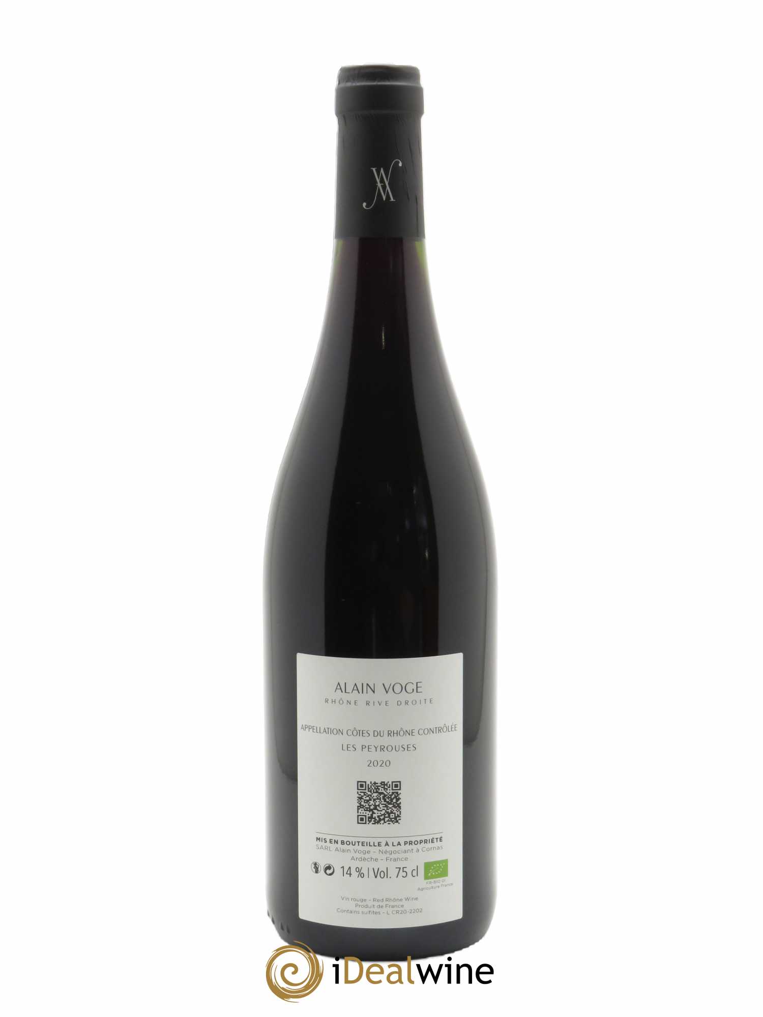 Côtes du Rhône Les Peyrousses Alain Voge (Domaine)  2020 - Lot de 1 Bouteille