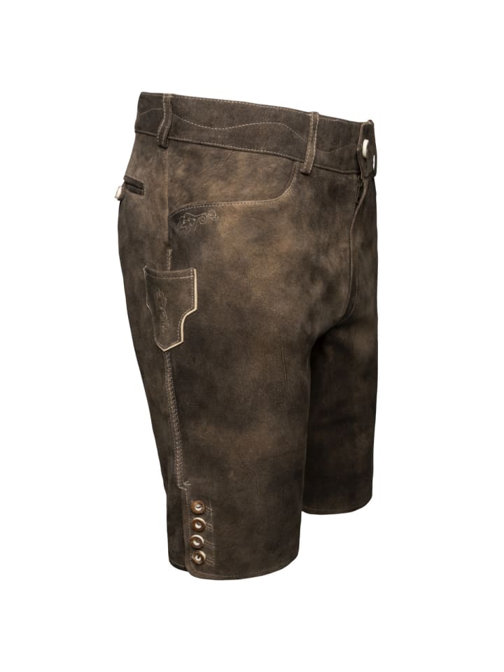 Spieth & Wensky Lederhose Pio in braun günstig kaufen