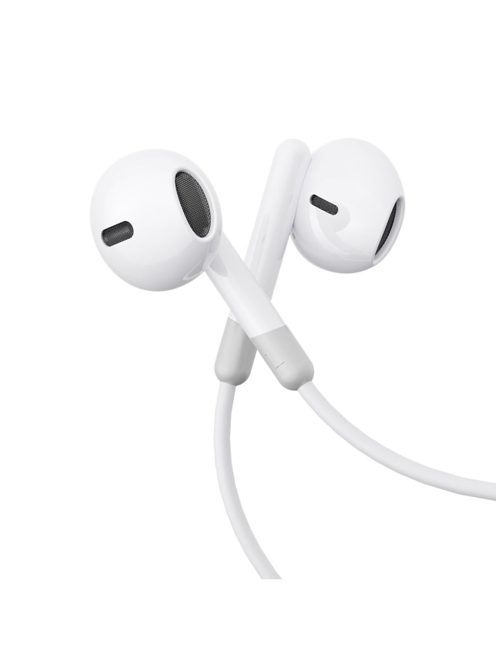 COFI 1453 Kabelgebundene In-Ear-Kopfhörer mit Miniklinke und Fernbedienung in Weiß günstig kaufen onesize