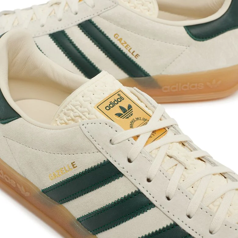 adidas Originals Wmns Gazelle Indoor cream white/collegiate green/gum3