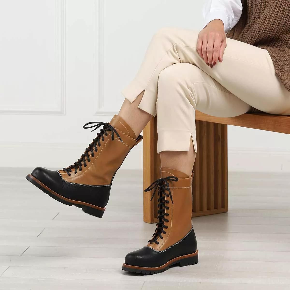 BY MALENE BIRGER Stiefeletten braun Schnürstiefel