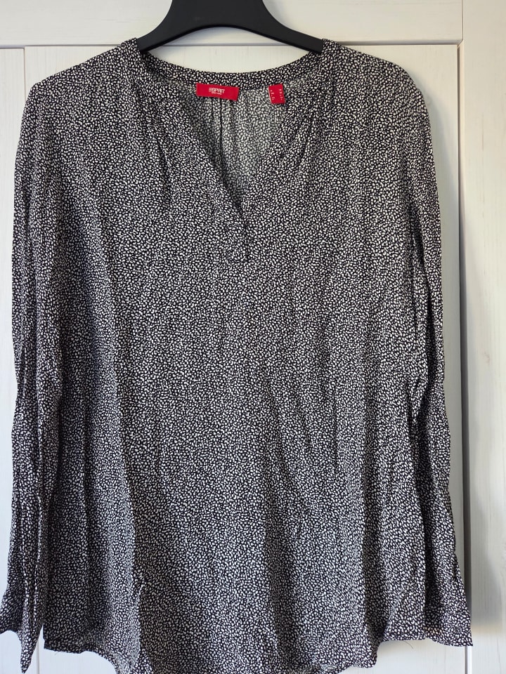 ESPRIT Bluse in Schwarz/ Weiß günstig kaufen M