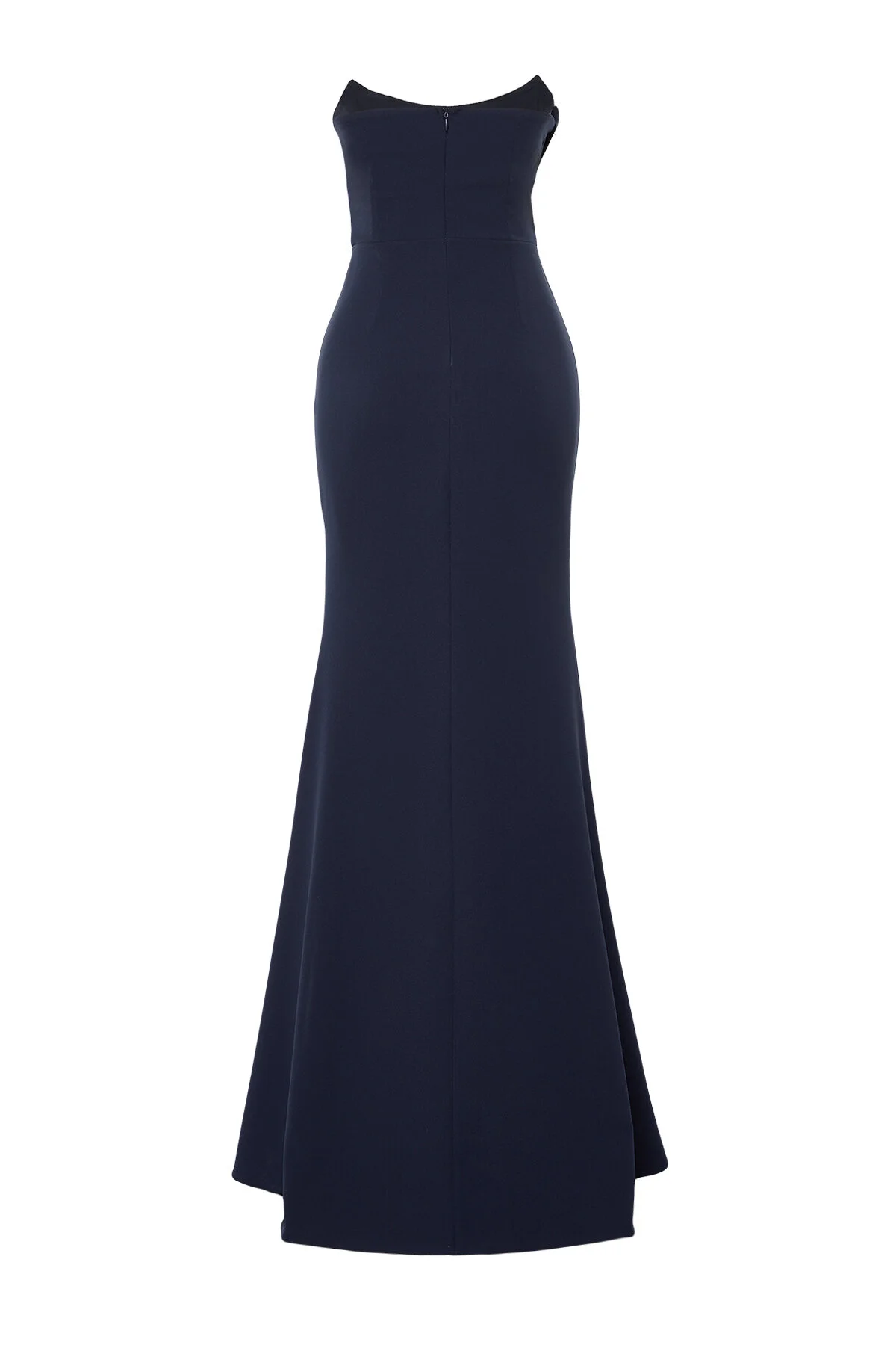 Trendyol Collection  Marineblaues Abendkleid mit Kragendetail TPRSS21AE0121