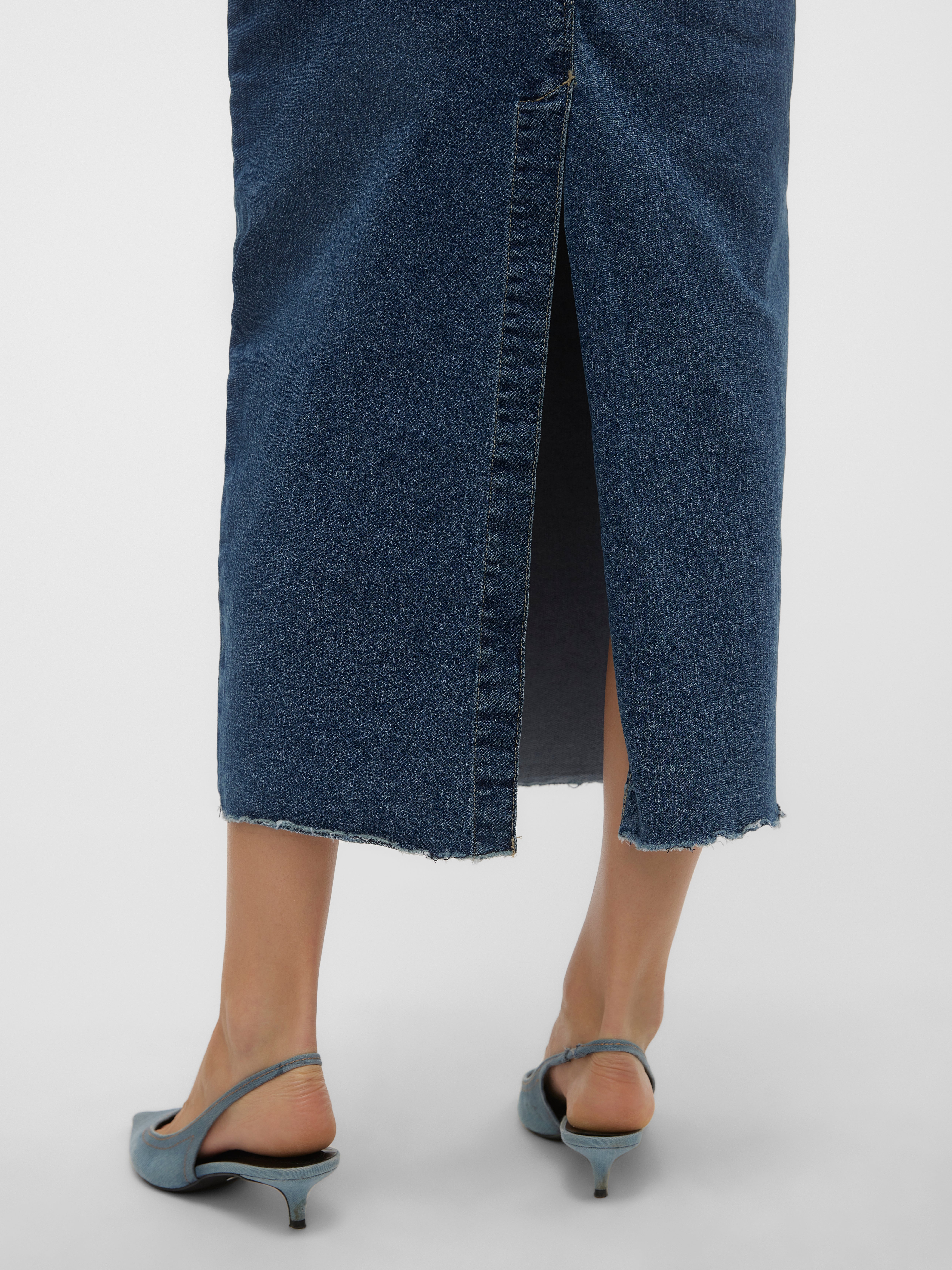 VMBERLA Hohe Taille Langer Rock