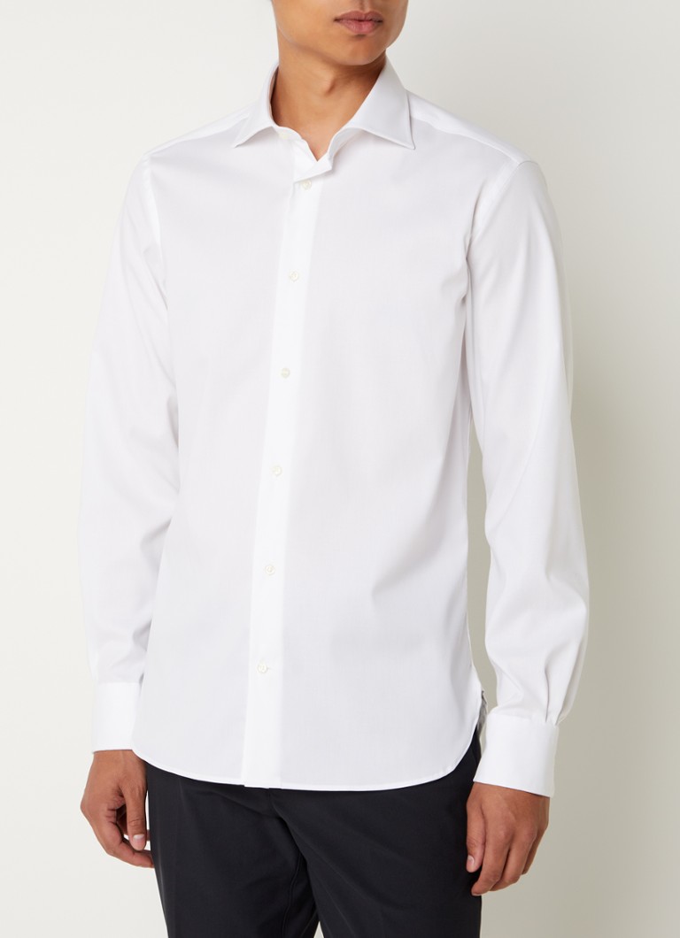 Boggi Milano Slim fit košulja s izrezanim ovratnikom
