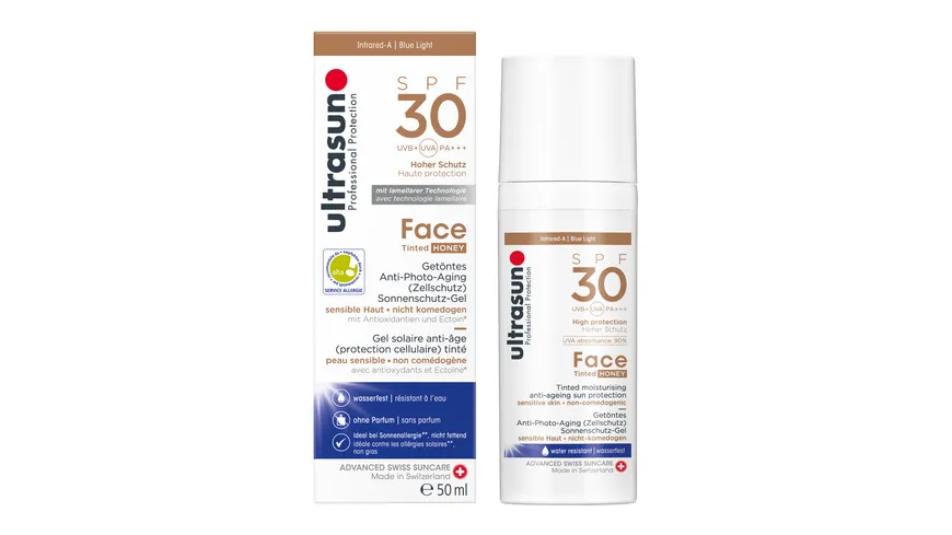ultrasun Face Tinted Honey SPF 30 50 ml