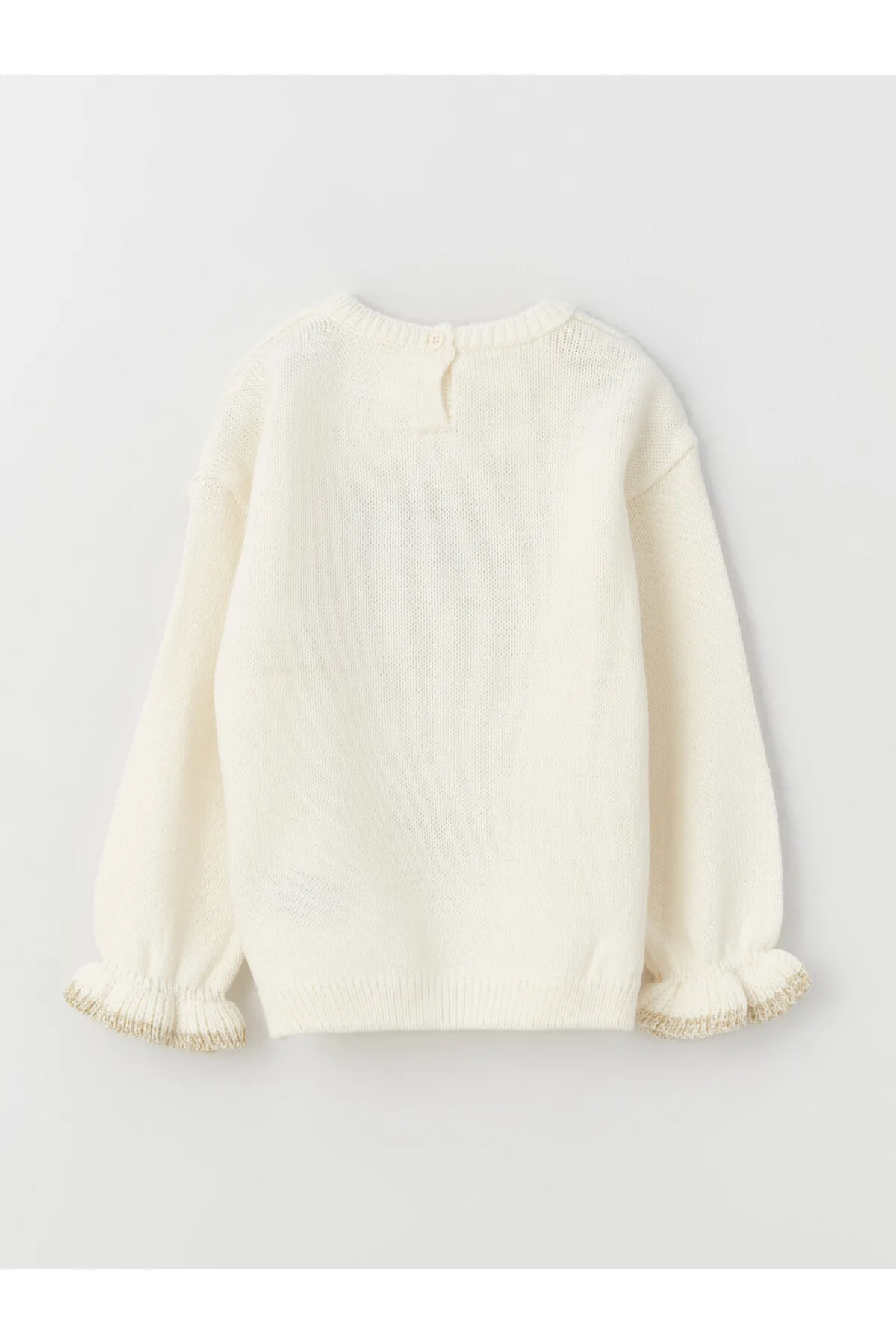 LC Waikiki  Gemusterter Strickpullover für Babys mit Rundhalsausschnitt und langen Ärmeln