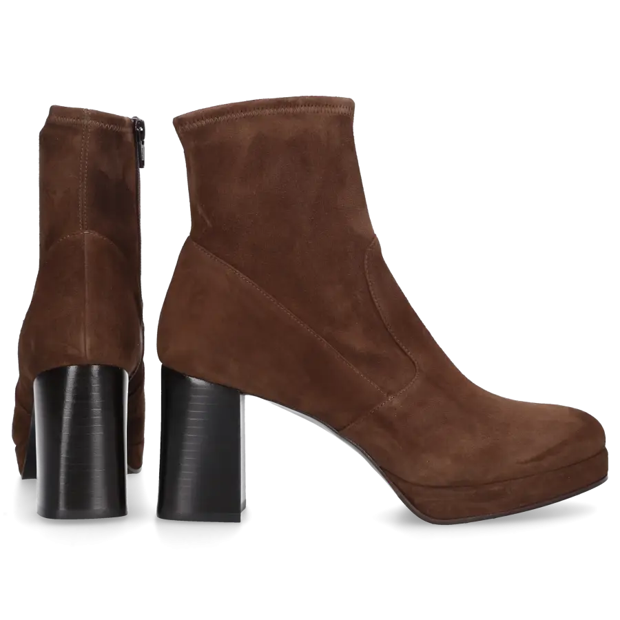 Truman's - Plateaustiefeletten 8242 Veloursleder - braun