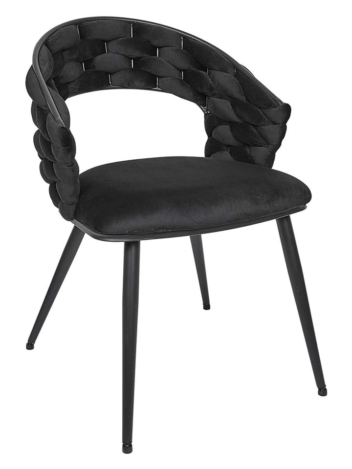 Rétro Chic Esszimmerstuhl ''Sawyer'' in Schwarz - (B)63 x (H)83 x (T)54 cm günstig kaufen onesize