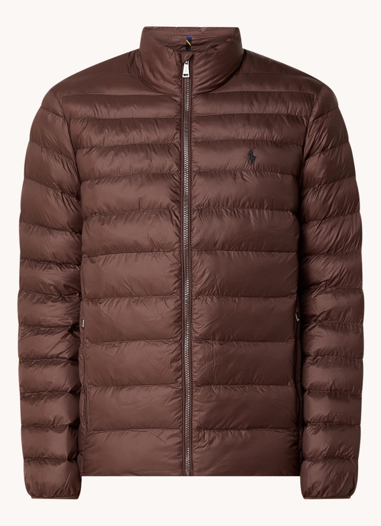 Prošivena jakna Ralph Lauren s vezom logotipa i džepovima s patentnim zatvaračem