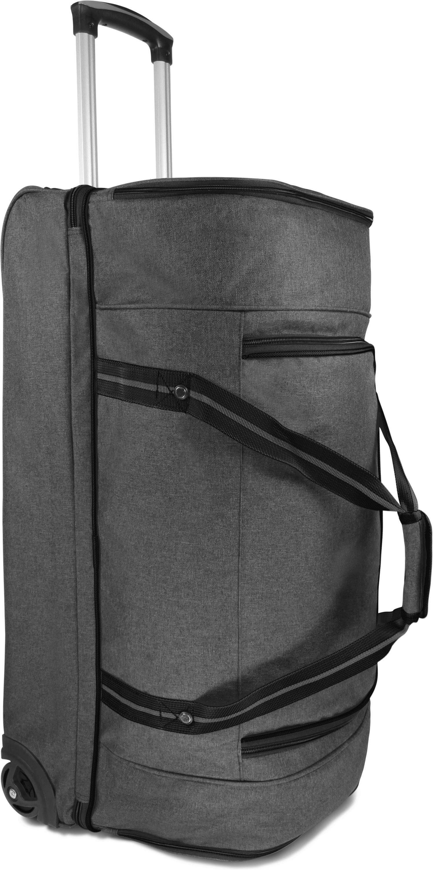normani Reisetasche Reisetasche 90 l Kompass 90, Trolley mit Rollen und 5 Fächern