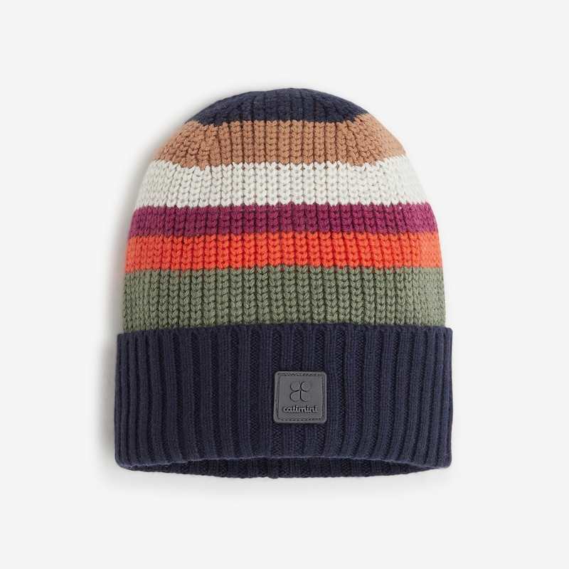 Bonnet rayé garçon bleu marine Catimini