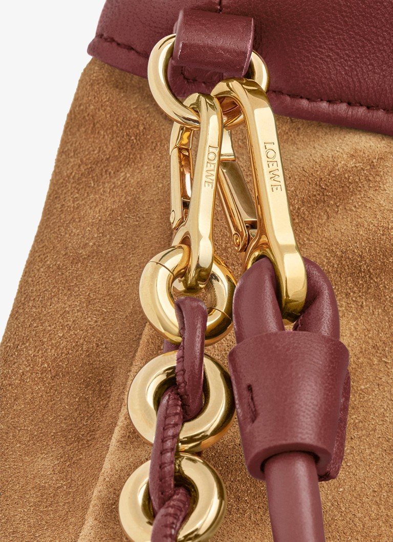 LOEWE Flamenco jēra ādas sajūga soma ar plecu siksnu