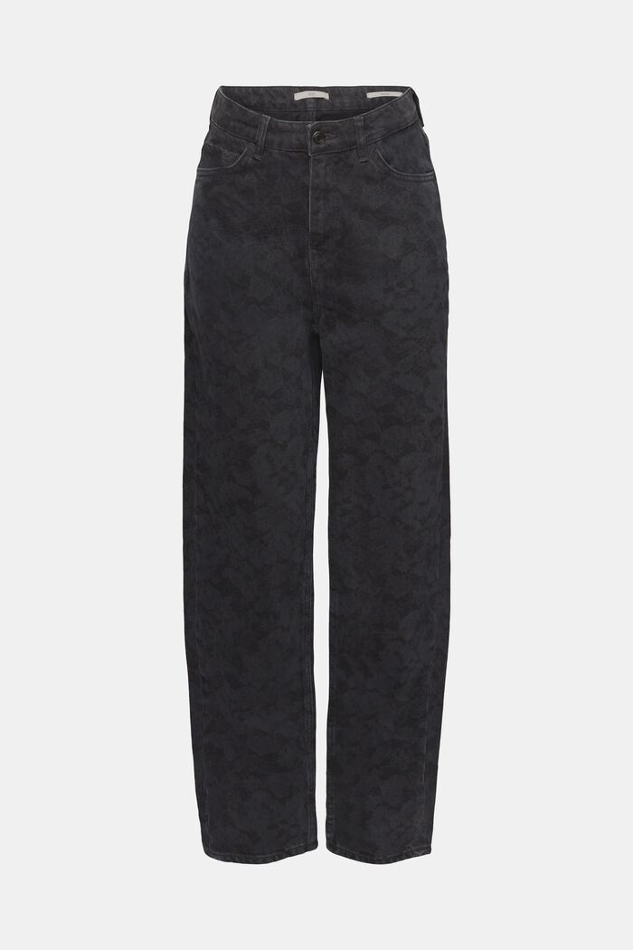 Bedruckte High-Rise-Jeans im Banana Fit