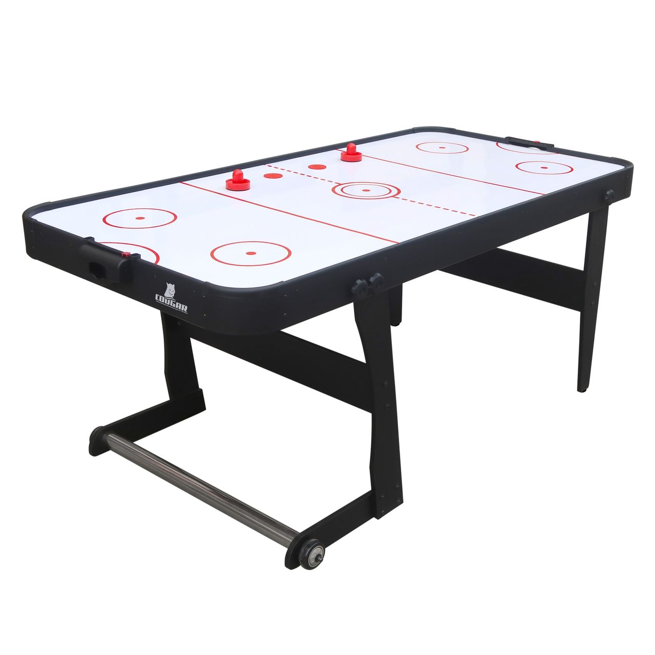 Cougar Icing XL faltbarer Airhockey Tisch Schwarz