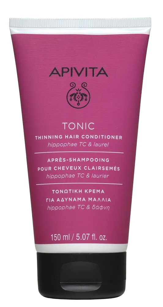 „Apivita Tonic“ stiprinamasis kondicionierius silpniems ir slenkantiems plaukams