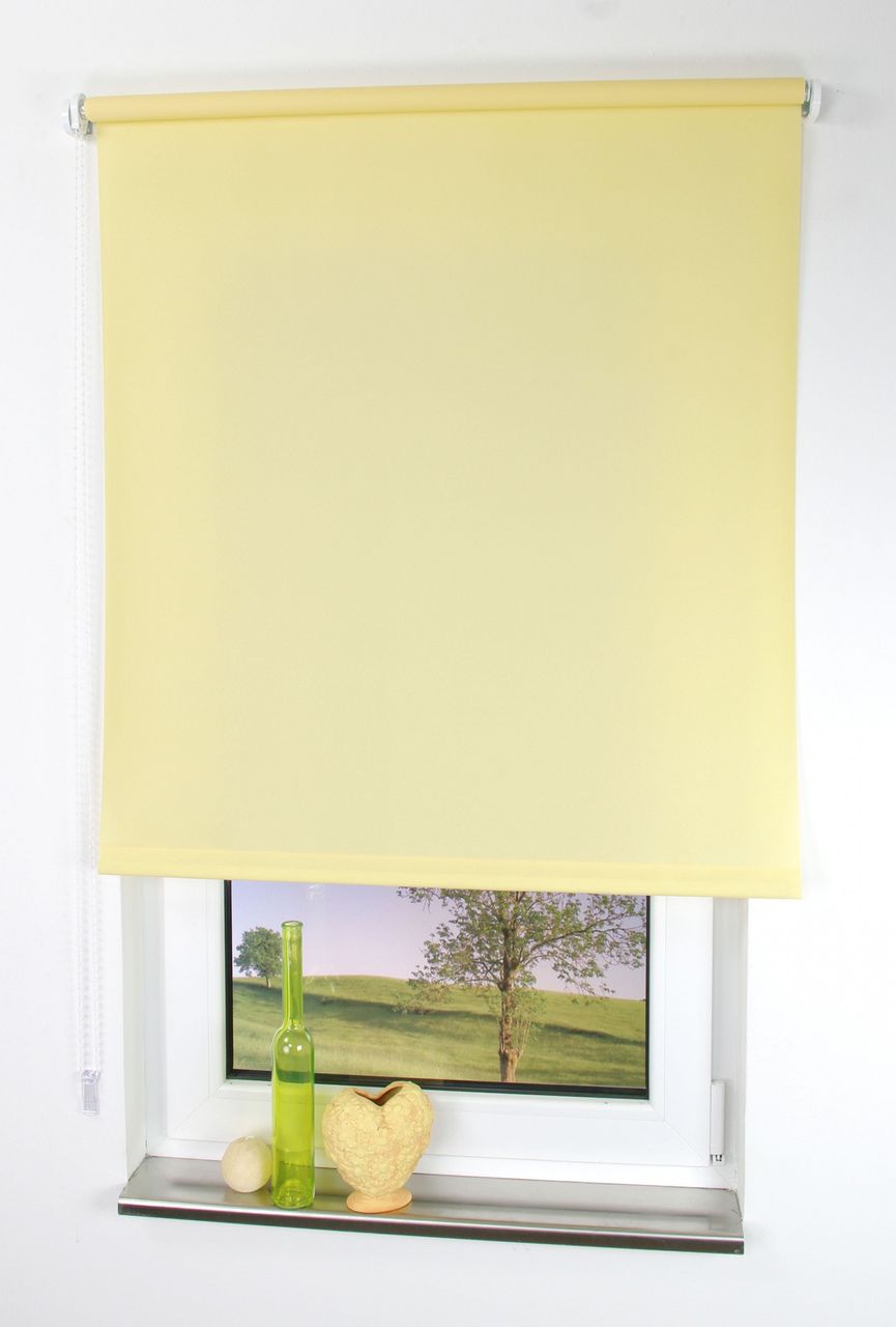 Bella Casa Seitenzugrollo, Kettenzugrollo, 240 x 102 cm, gelb