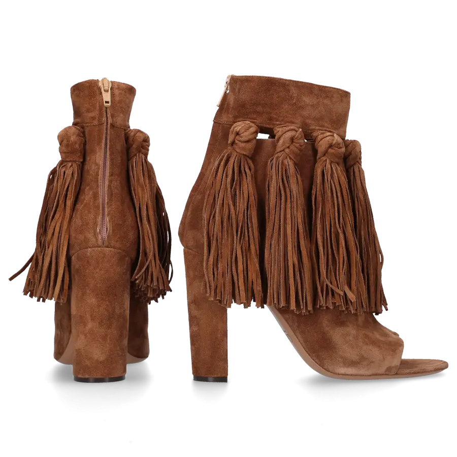 Chloé - Stiefeletten Veloursleder - braun