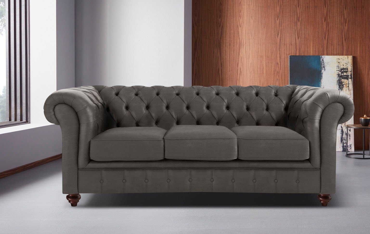Home affaire Chesterfield-Sofa Chesterfield, mit Knopfheftung, auch in Leder