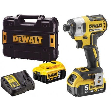 Șurubelniță cu impact DeWalt DCF887P2-QW FĂRĂ PERII 18V 5.0Ah Li-Ion în TSTAK
