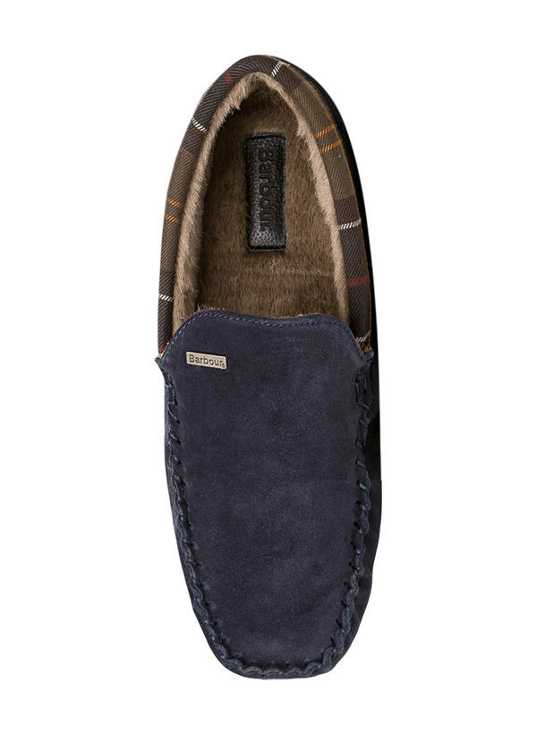 Barbour, Hausschuhe, Lammfell, navy