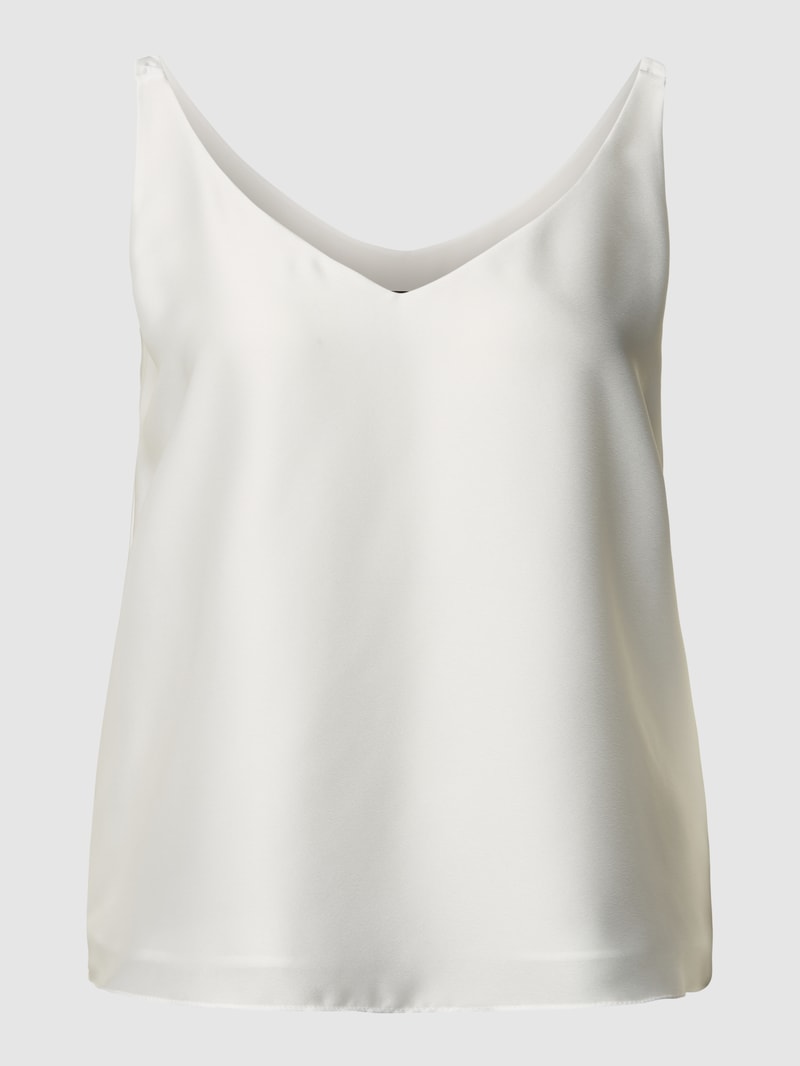 Braut-Top mit V-Ausschnitt in offwhite