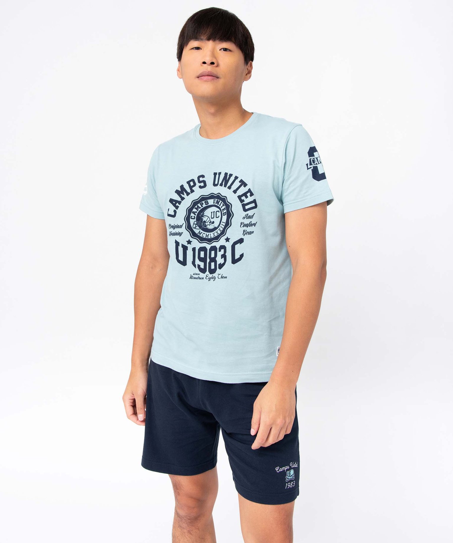 Pyjashort homme imprimé - Camps United bleu | GEMO