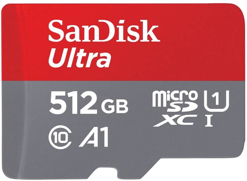SanDisk Ultra MicroSDXC-Speicherkarte 512 GB Grau, Rot