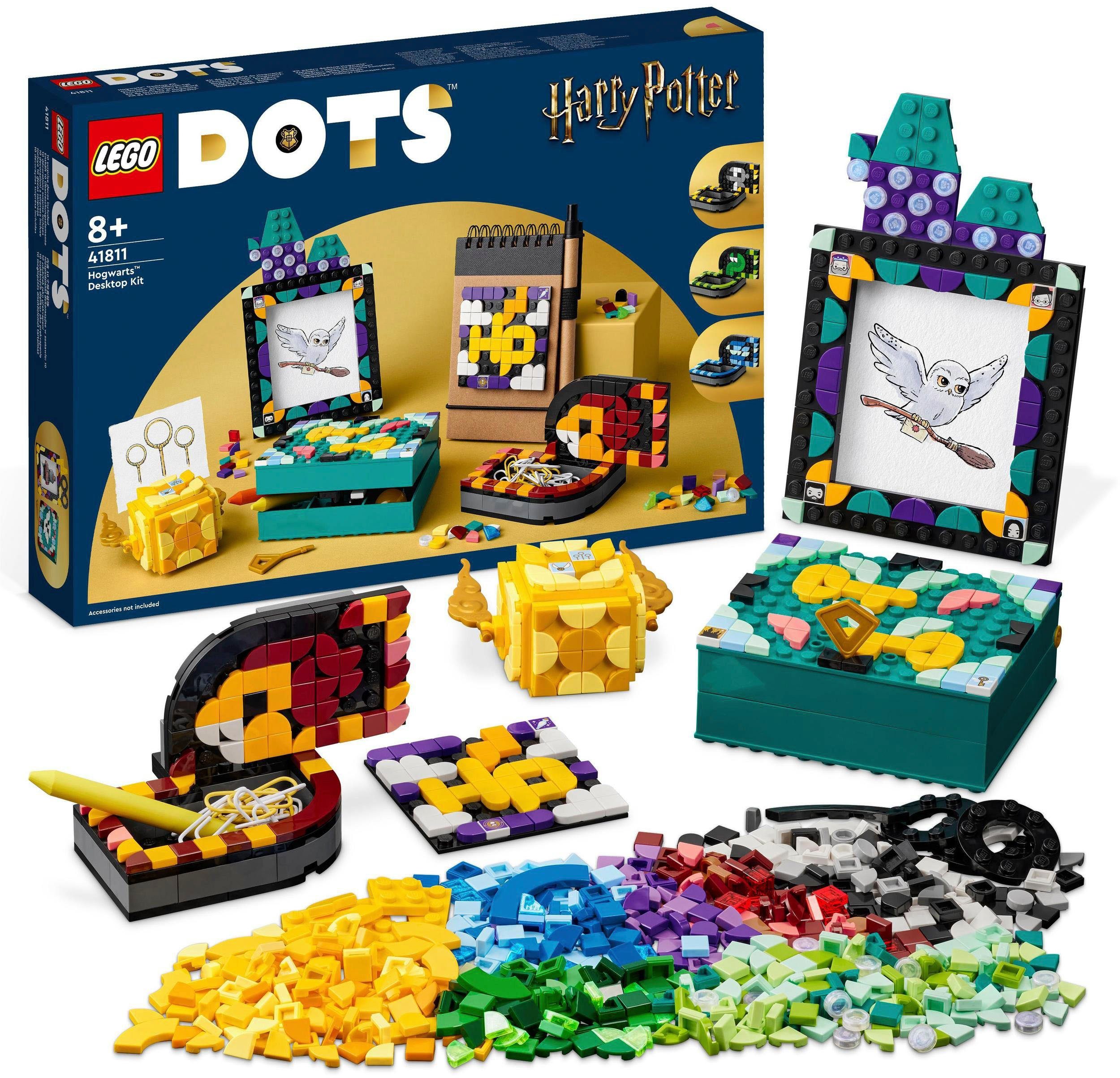 LEGO® Konstruktionsspielsteine Hogwarts Schreibtisch-Set (41811), LEGO® DOTS, (856 St), Harry Potter