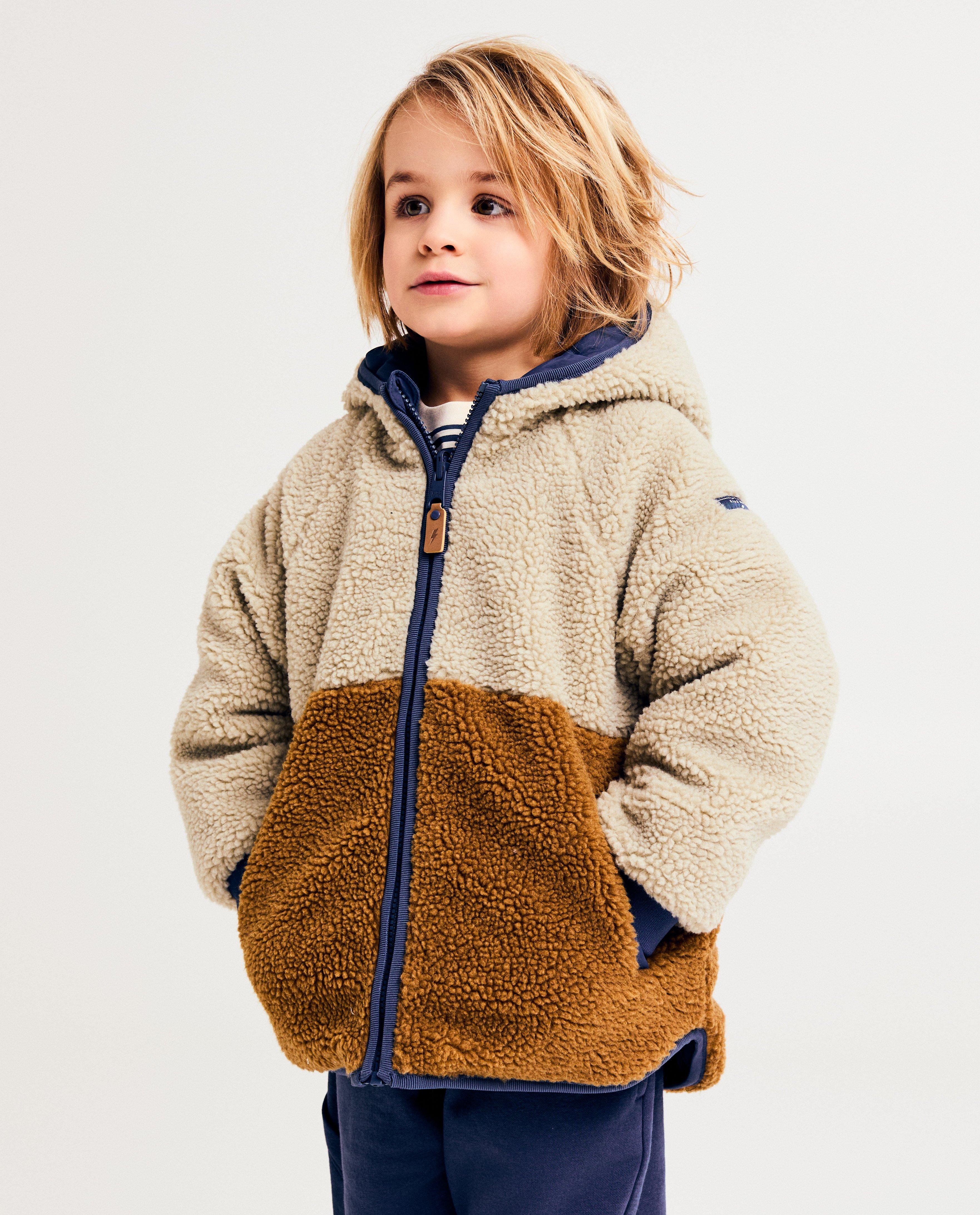 Jachetă reversibilă Kidz Nation cu ursuleț alb