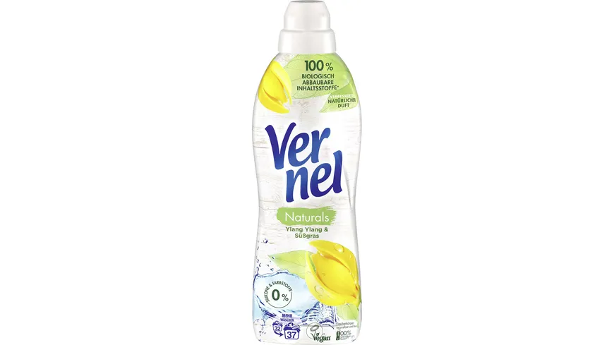 VERNEL Weichspüler Naturals Ylang Ylang & Süßgras 37 WL 814 ml