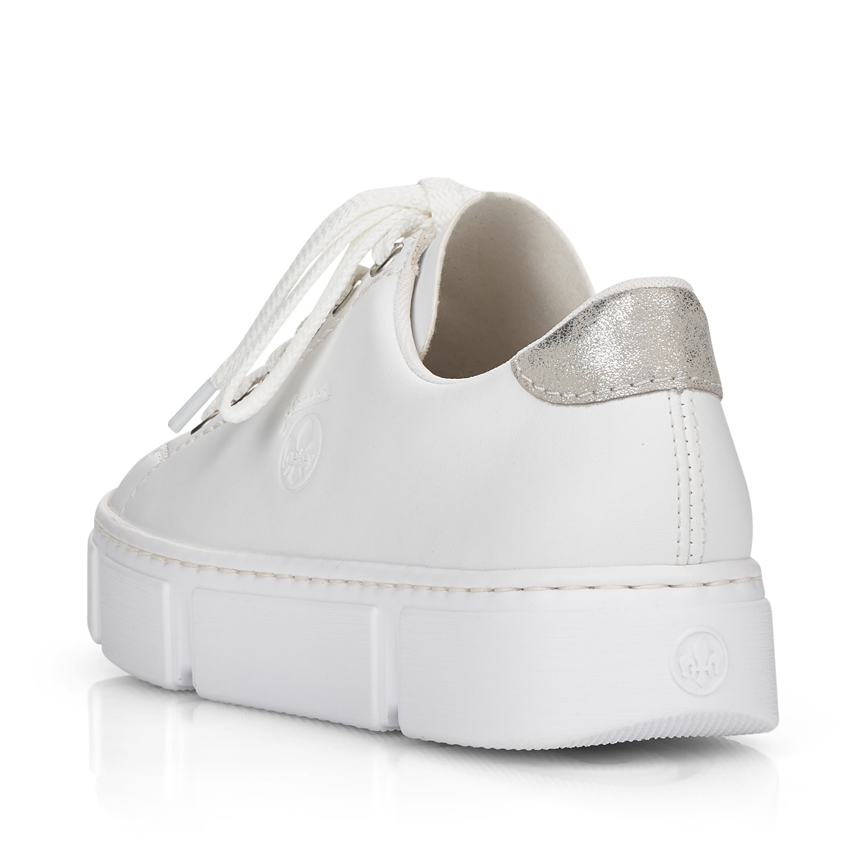 Rieker Damen Sneaker Low reinweiß