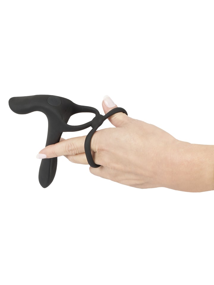 Black Velvets Paarvibrator Couple's Vibrator in schwarz günstig kaufen 14 cm