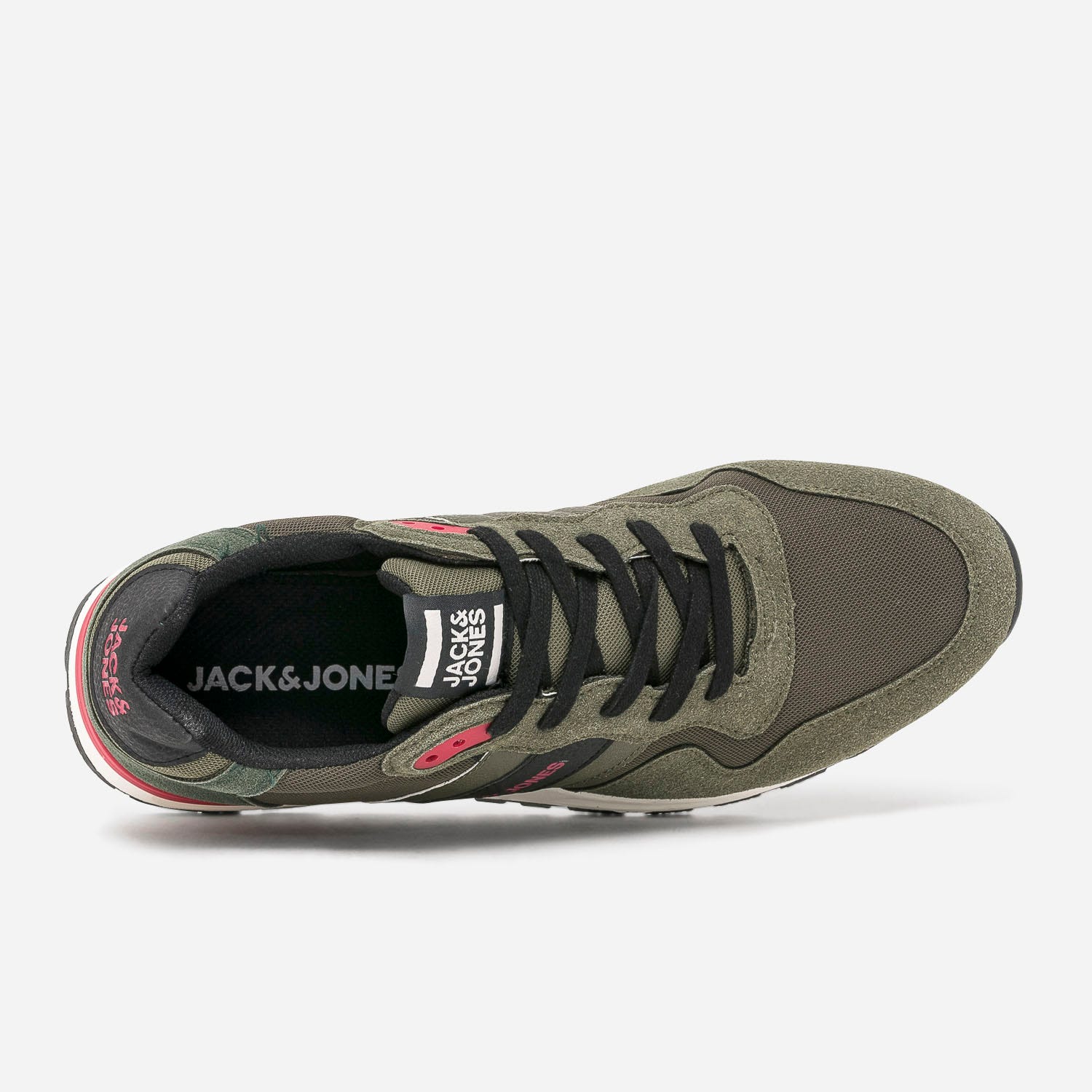 Tennis JACK & JONES kaki bi matière