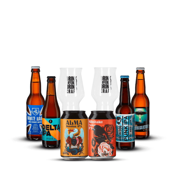 Pack 6 Bières IPA + 2 Verres
