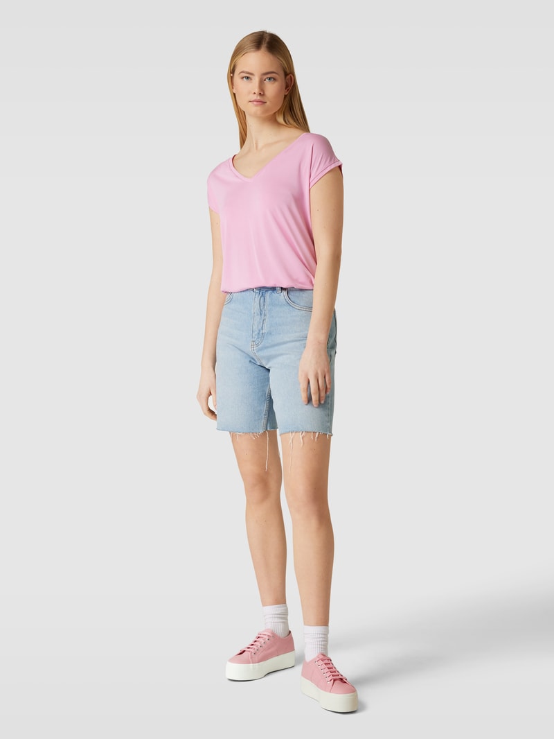 Sneaker mit Schnürverschluss Modell 'LINEA' in pink