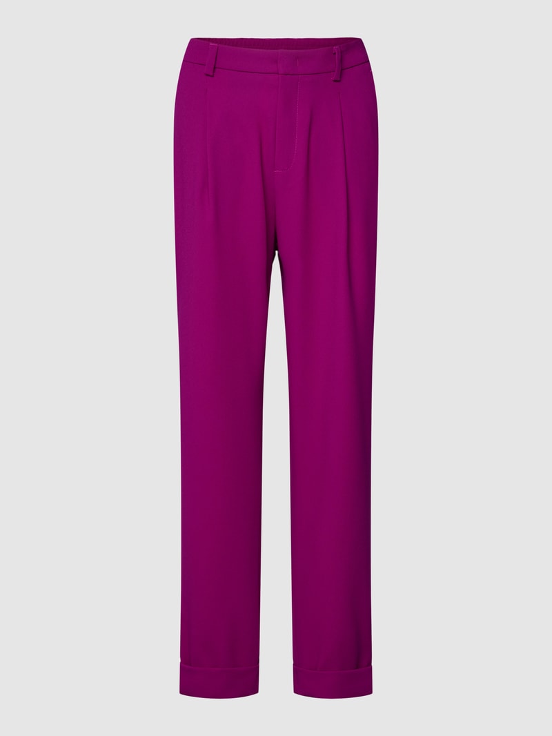 Chino mit Label-Detail in lila