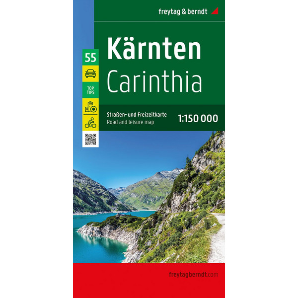 KÄRNTEN, STRAßEN- UND FREIZEITKARTE 1:150.000