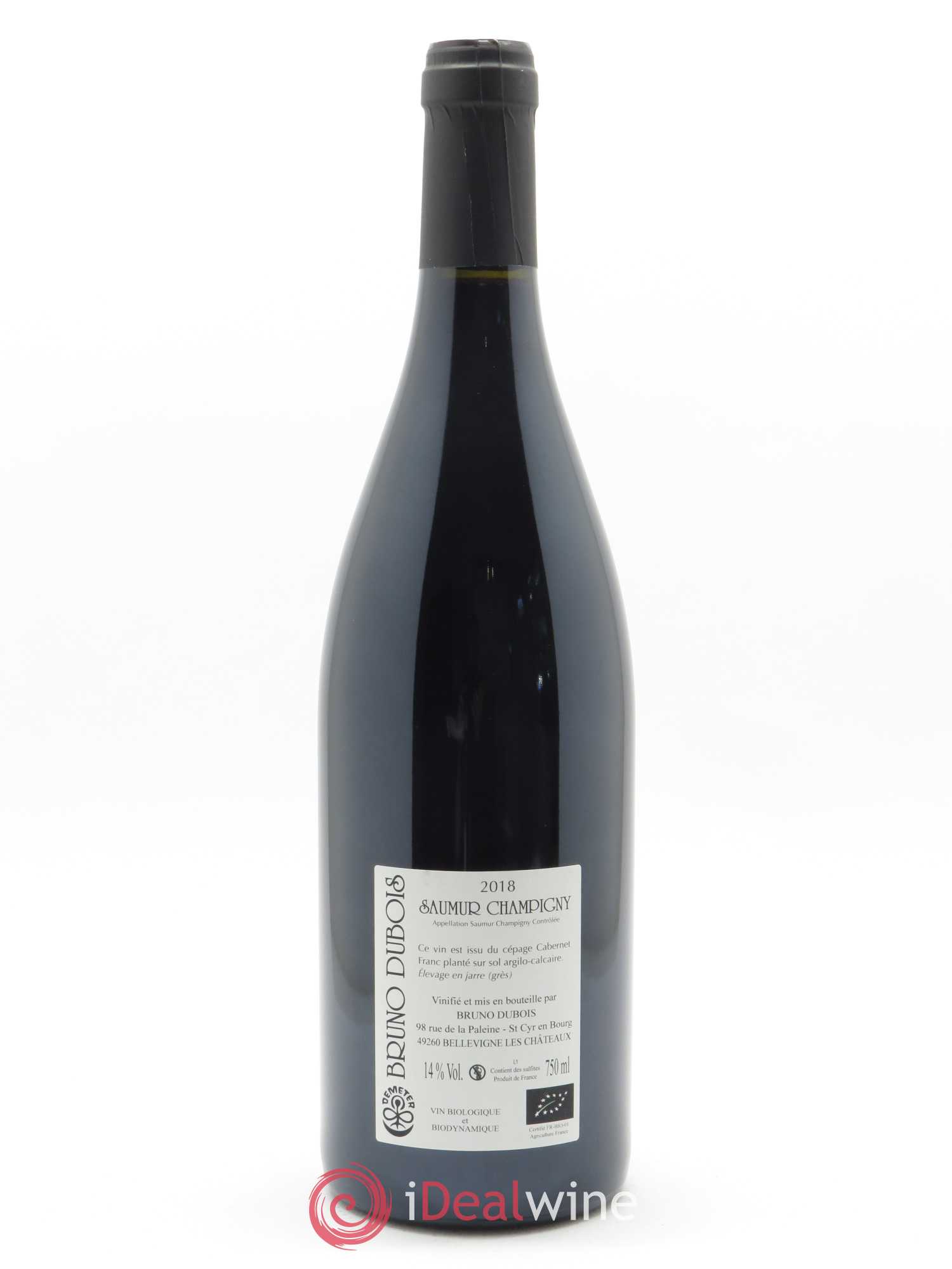 Saumur-Champigny Vue sur Loire Bruno Dubois  2018 - Lot de 1 Bouteille