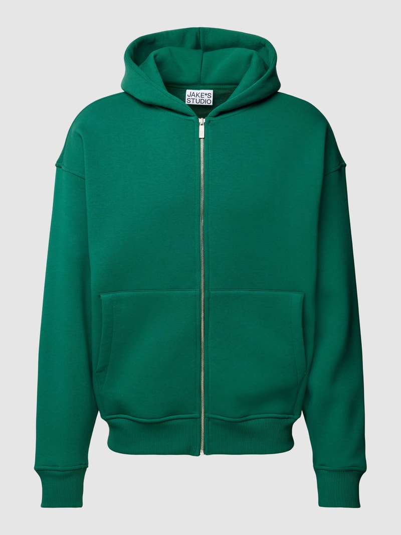Sweatjacke mit Kapuze in bottle