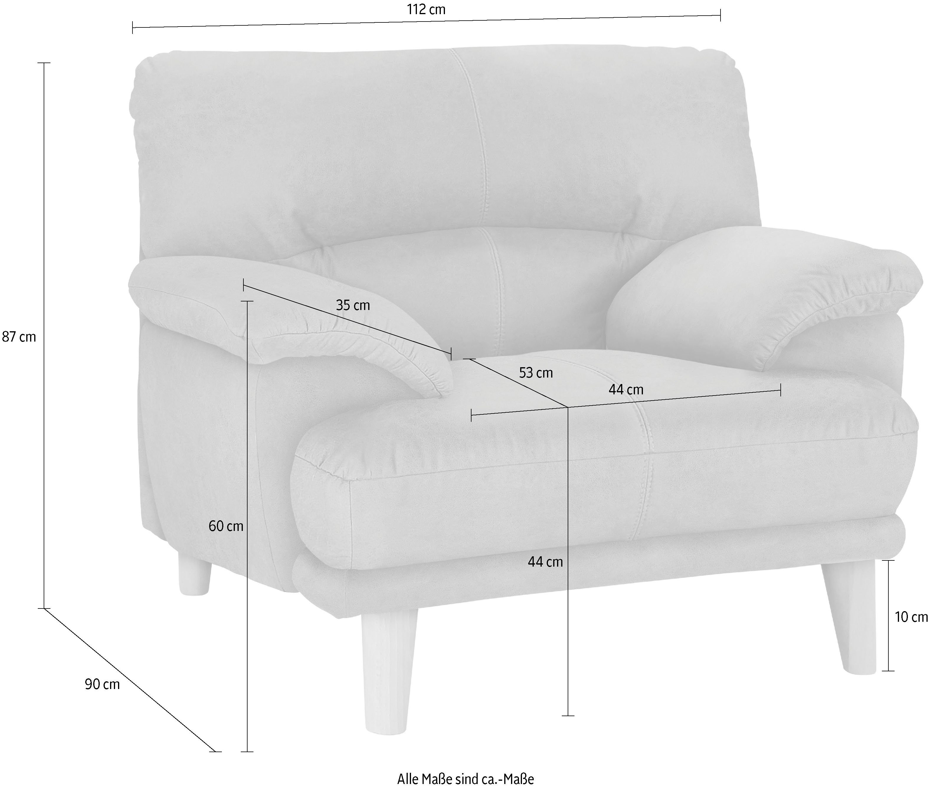 TRENDMANUFAKTUR Sessel Cecilia